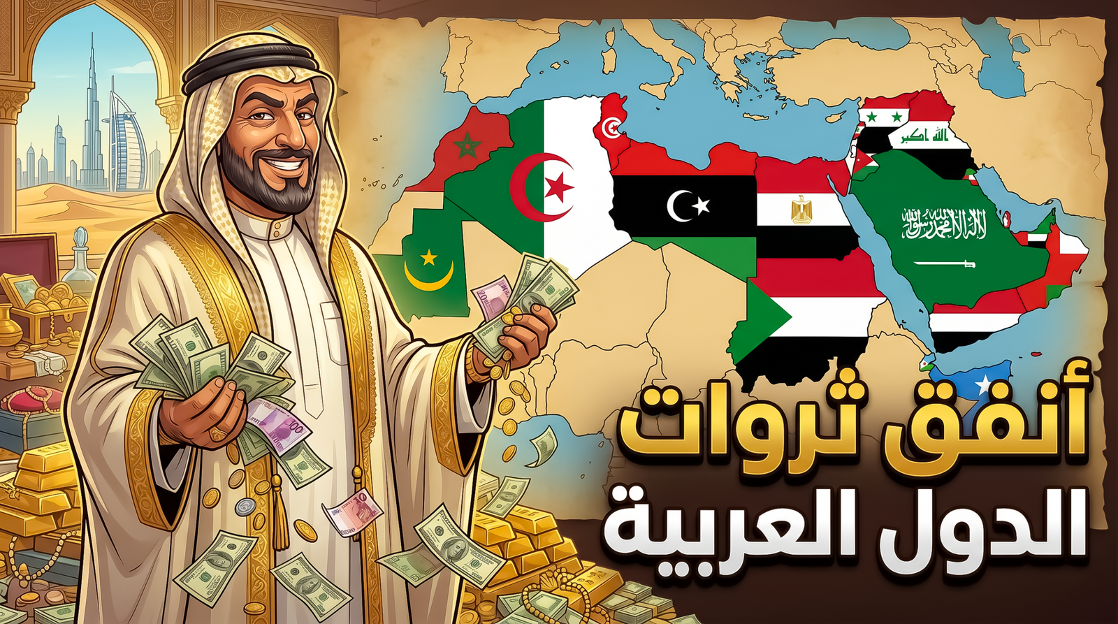 محاكي إنفاق ثروات الدول العربية
