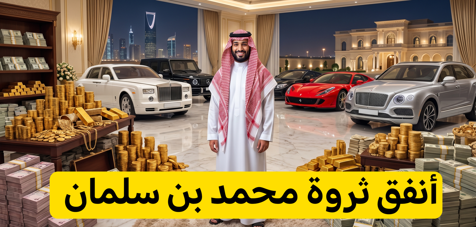 إنفاق ثروة محمد بن سلمان